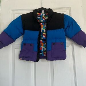 LEGO puffer jacket size 4T reversible